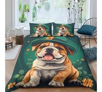Animal Divertido Funda Nórdica Perro 3D Impreso Microfibra Decoración Dormitorio Juego de Cama para Todas Las Edades Double（200x200cm）