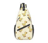 Animal Duck Pattern Sling Bag Senderismo Mochila Crossbody Hombro Mochila Travel Chest Pack para Hombres Mujeres