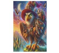 Animal Eagle Puzzle de madera infantil 1000 piezas - Juego de educación motriz fina y concentración, 78 × 53 cm