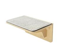Animal Elevation Ledge - Tumbona de madera adhesiva al vacío, compacta y segura, interior de ascenso, soporte de soporte, asiento de soporte, de uso de hábitat urbano para espacios interiores