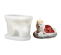 Animal Epoxy Casting Mould, 3D Dog Candle Mold, Strong Flexible Silicone Design, Crafting Hobby Accessory, Reliable DIY Creative Decoration Aid, Suitable for Home Arts Crafts Wax Cake Concrete