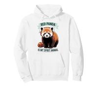 Animal espíritu Panda Rojo, Criatura Linda del Bosque de la diversión de la Vida Silvestre Sudadera con Capucha