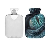 Animal Eye and Iris - Bolsa de agua caliente transparente para alivio de calambres menstruales, calentador de cama, 1 litro