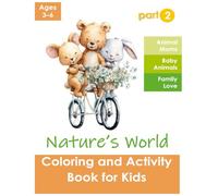 Animal Families Coloring Book for Kids Ages 3-6: Cute Mom and Baby Animals, Puzzles, Crosswords & Fun Learning Activities
