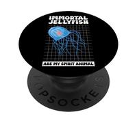 Animal favorito Medusa inmortal PopSockets PopGrip Adhesivo
