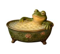 Animal Figurines - 20cm Resin Lighted Desktop Decoration | Animal In Bathtub Desk Statue | Bubble Bath Cow Sclpture For Homeowners Renters Women Men Home Apartment Office Dorm Living Room Bedroom