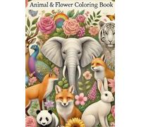 Animal & Flower Coloring Book