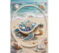 Animal Forma DIY Perla Diamante Arte Set para Adultos Perforación Parcial Decoración de Pared 30 x 40 cm