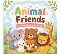 Animal friends coloring book with stories: Read, Color, and Explore with Adorable Animal Friends for Kids Ages 3-10 (Story, Coloring Combo Books)