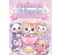 Animal Friends: Cute and Cozy Coloring Book