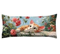 Animal Funda Cojin 60 x 180cm Funda Almohada Flor Protector Almohada Cervicales y Cuello Cojines Cama Protector de Almohadas, Embarazada Hombros Cuello Apoyo, para Almohadas de Verano Kl-122