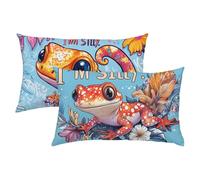 Animal Fundas Cojines 40x60 Terciopelo Juego de 2, Lujosas Funda Cojin Colorful Súper Suaves y Cómodas, Funda de Almohada con Cremallera Oculta, Fácil Cuidado, Adecuado para Sofá, Cama, Silla S-388