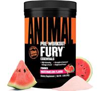 Universal Nutrition ANIMAL Fury Pre Workout Booster (Sandía-Watermelon) con Cafeína, Beta Alanina, Citrulina, L-Tirosina y BCAA para una máxima energía, 492g