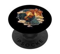 Animal Gallo del Zodiaco Chino PopSockets PopGrip Adhesivo
