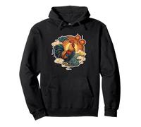 Animal Gallo del Zodiaco Chino Sudadera con Capucha