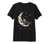 Animal Gato Luna Almas Día De Muertos Día De Los Muertos Camiseta Premium