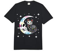 Animal Gato Y Luna Almas Día De Muertos Día De Los Muertos Comfort Colors Adult Heavyweight T-Shirt