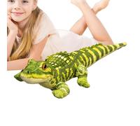 Animal genérico de peluche de - Peluche corto realista de 50 cm | Bonito animal salvaje para | Regalo de peé relleno de algodón PP suave para cumpleaños | Peèuche Croco Verde 1