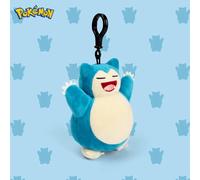 Animal genuino Pokemon serie Pikachu Snorlax Kawaii juguetes de peluche lindo colgante llavero regalos de fiesta de cumpleaños para chico Snorlax 12CM