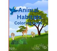 Animal habitat coloring book