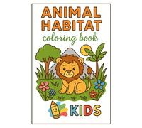 Animal habitats - coloring book