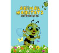 Animal Habitats Writing Book in Grayscale Lined Illustrative Style
