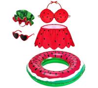 Animal Hawaiian Clothes, Festive Hawaiian Outfit, 7.87x5.91x1.97in with Hat & Glasses, Adds Tropical Fun, Patio Statue Costume for Lawn, Balcony, Backyard, Outdoor Grassland, Pathway Decoration
