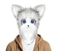 Animal Head - Máscara de Halloween realista de felpa para cosplay | Máscara de máscaras con temática de animales para espectáculos de escenario de adultos, bailes de máscaras, teatro