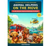 Animal Helpers on the Move: 24 Big and Easy Rescue Adventures to Color