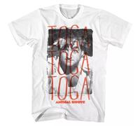 Animal House Belushi Toga Men's T Shirt Innocent Blutarsky Candid Photo Delta White XXL