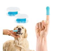 Animal House - Juego de 2 cepillos de dientes de silicona para perros - Cuidado dental avanzado para tu fiel amigo - Ideal para perros pequeños - Dedal para una limpieza eficaz de los dientes