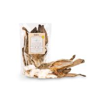 Animal House - Orejas de Conejo con Pelo para Perros, Snack Natural Barf, Premio Masticable Rico en Proteínas de Origen Europeo para el Bienestar de tu Mascota (100 g)