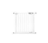 Animal House - Puerta de Seguridad a presión - para Perros y Gatos - Sin taladrar - Separador de casa de Metal - Blanco Alto 76 cm Ancho 75-84 cm