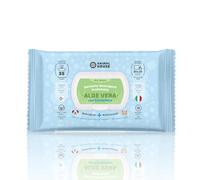 Animal House Toallitas de Aloe Vera 35 UDS para Perros y Gatos, Toallitas Limpiadoras Perfumadas, Húmedas y Refrescantes, Hipoalergénicas, Fibras de Origen Vegetal, Fabricadas en Italia