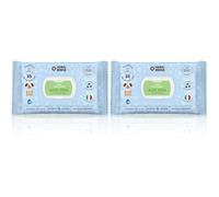 Animal House Toallitas perfumadas 35 PCS: Toallitas Húmedas Hipoalergénicas y Biodegradables para la Limpieza Diaria de Perros y Gatos (35, Aloe y Clorhexidina) (Paquete de 2)