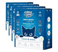 Animal House Toilet Time - Arena de bentonita de carbón Activo para Gatos, antiestática y Segura, Ultra Absorbente, aglutinante, retiene los olores, 5,1 kg (Carbón Activado, 6 L) (Paquete de 4)