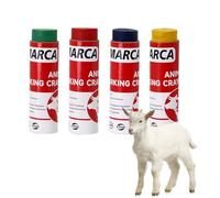 Animal Identification Pen, Farming Marker Set for Cattle with Visible Ink, Reusable Livestock Branding Tool, Durable ABS Material for Vaccination, Outdoor Farm Outside Use, 4 Pack Professional Equipme