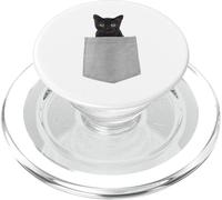 Animal in Your Pocket Black Cat PopSockets PopGrip para MagSafe