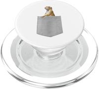 Animal in Your Pocket White Prairie Dog PopSockets PopGrip para MagSafe