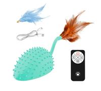 Animal interactivo teledirigido - simulación realista de un 24 cm, juguete para gatos teledirigido, movimientos auténticos, efectos de sonido, luminosos | Compañero USB recargable para Bam