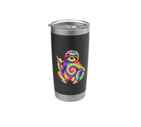 Animal irónico Lindo Perezoso Paz Vaso térmico de acero inoxidable de doble pared
