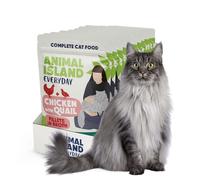 Animal Island Alimento Húmedo para Gatos Adultos Filetes de Pollo y Codorniz en Caldo Alimento Completo en sobre para Gatos Exigentes de Todas Las Razas, 12 x 85g