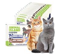 Animal Island Comida Húmeda para Gato Adulto Mix 2X Ternera con Conejo y 2X Pavo con Atún en Caldo Alimento Completo Sin Cereales Todas Las Razas, 4 x 85g