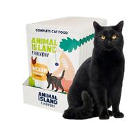 Animal Island Comida Húmeda para Gato Filetes de Pollo en Caldo Alimento Completo Sin Cereales para Gatos Adultos y Gatitos Trocitos de Aves Desmenuzados Pack de Sobres Monodosis Jugosos, 12 x 85g