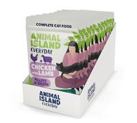 Animal Island Everyday Comida húmeda para Gatos Adultos Filete de Pollo con Cordero sin Cereales Receta de bolsitas de sabores Mixtos Comida Completa para Todas Las Razas, 12 x 85 g