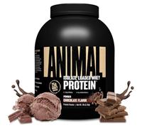 ANIMAL Isolate Whey Protein Pulver (chocolate) - con 25 g de proteína y 4,6 g de BCAA para el desarrollo muscular, batido de proteínas con aislados y diversos aminoácidos - 2,3kg