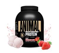 ANIMAL Isolate Whey Protein Pulver (strawberry) - con 25 g de proteína y 4,6 g de BCAA para el desarrollo muscular, batido de proteínas con aislados y diversos aminoácidos - 2,3kg