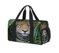 Animal Jaguar - Bolsas de lona deportivas para niños, niñas, mujeres, hombres, Jaguar, leopardo, para la noche, fin de semana, bolsa de viaje, gimnasio, casual