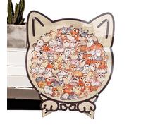 Animal Jigsaw Puzzle Frame, Wooden Table Decor Set, Lindo Pattern Puzzle Art with Smooth Fit Feature, 8,7 pulgadas Creative Display Puzzles Kit, Modern Style Decor, Interior Use for Bedroom
