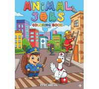 Animal Jobs Coloring Book: 50 Career Themes, Cute Cartoon Animals in Uniform, A Fun and Creative Coloring Book for Kids and Teens